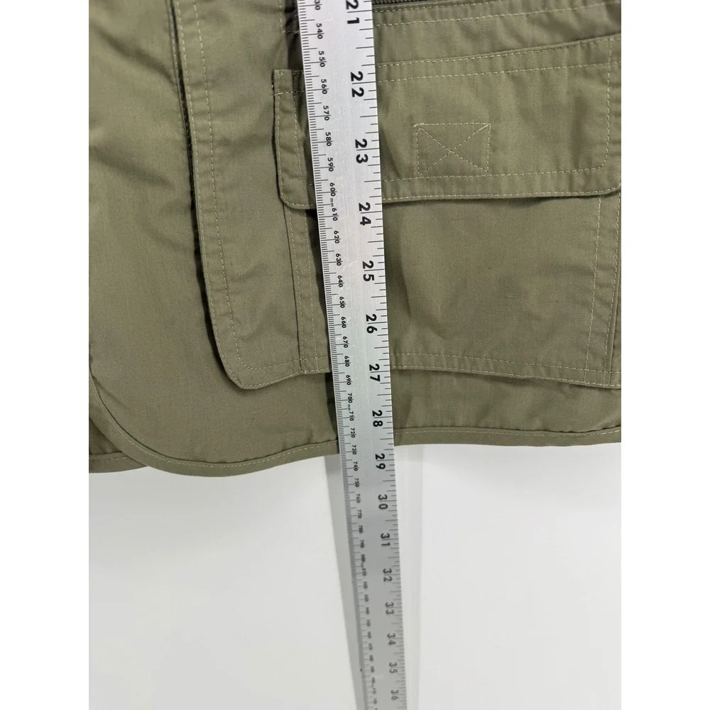 Olympina Utility Fishing Vest XL Cotton Blend Olive Green Multi-Pocket Gorpcore
